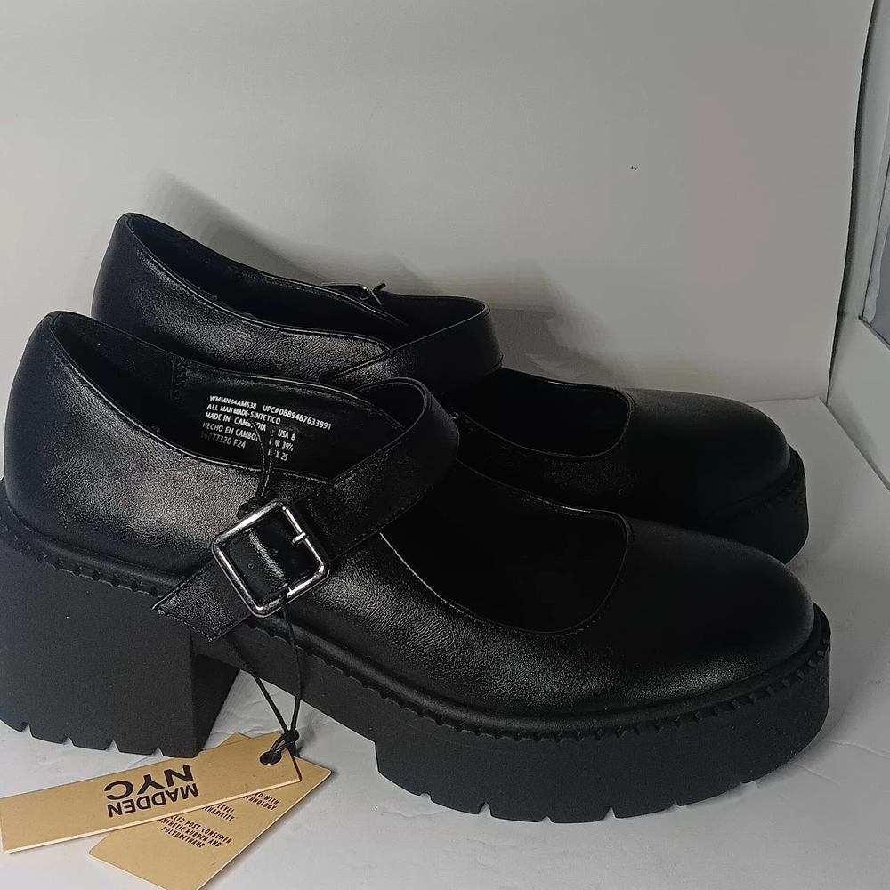 Modern NYC Black Platform Mary Janes - Picture 5 of 5